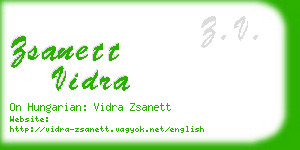 zsanett vidra business card